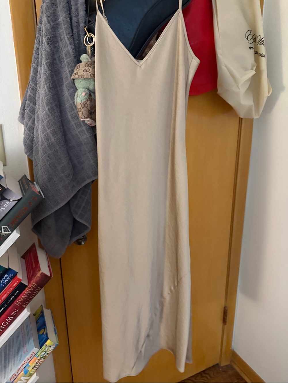 Aritzia Wilfred Only slip Satin Maxi Dress